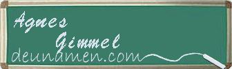 Agnes Gimmel Visitenkarte